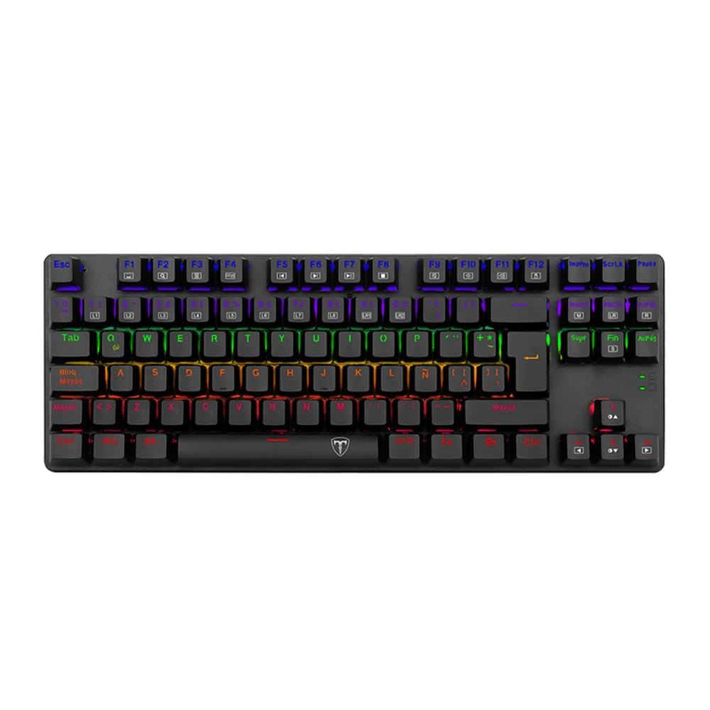 Teclado T-Dagger Bora Lite TGK313 TKL Rainbow Spa Switch Red - Negro